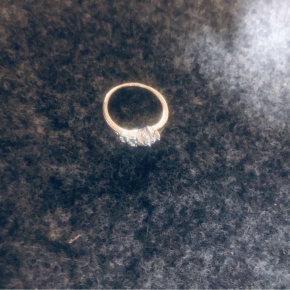 2 white gold filled rings and a lot of natural gem stones with precious stone - Picture 5 of 11